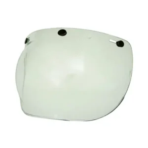 trasparent three-button visor