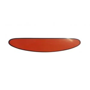 small red anti-fog visor