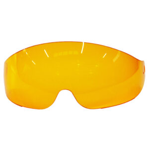 visiera ambrata di piccole dimensioni per casco da sci